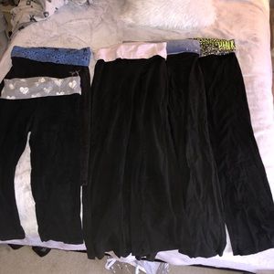 5 pairs of VS PINK yogas pants. ALL INCLUDED